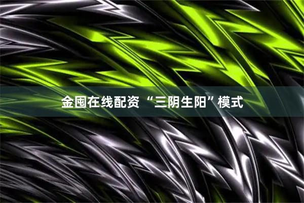 金囤在线配资 “三阴生阳”模式